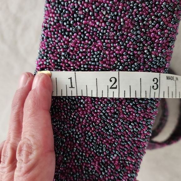 Purple Moyna purple beaded purse - Picture 10 of 10